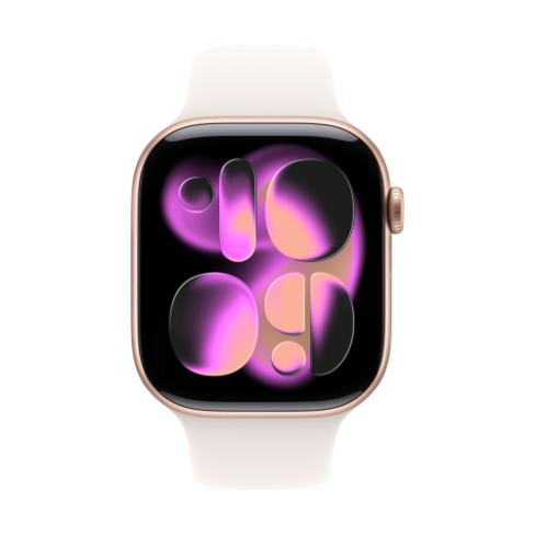 Apple Watch Series 11 GPS 46mm Rose Gold Aluminium, Light Blush Sport Band