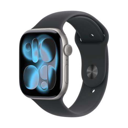 Apple Watch Series 11 GPS 46mm Space Grey Aluminium, Black Sport Band