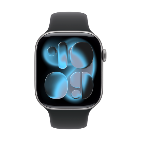 Apple Watch Series 11 GPS 46mm Space Grey Aluminium, Black Sport Band