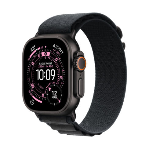 Apple Watch Ultra 3 GPS+Cellular titânio preto 49mm+Loop Alpine preta