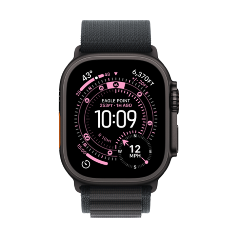 Apple Watch Ultra 3 GPS+Cellular titânio preto 49mm+Loop Alpine preta