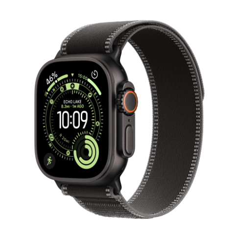Apple Watch Ultra 3 GPS+Cellular titânio preto 49mm+Loop Trail preto/carvão