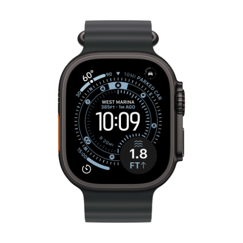 Apple Watch Ultra 3 GPS+Cellular titânio preto 49mm+Ocean preta