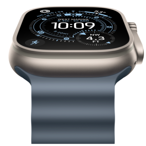 Apple Watch Ultra 3 GPS+Cellular titânio natural 49mm+Ocean azul‑âncora