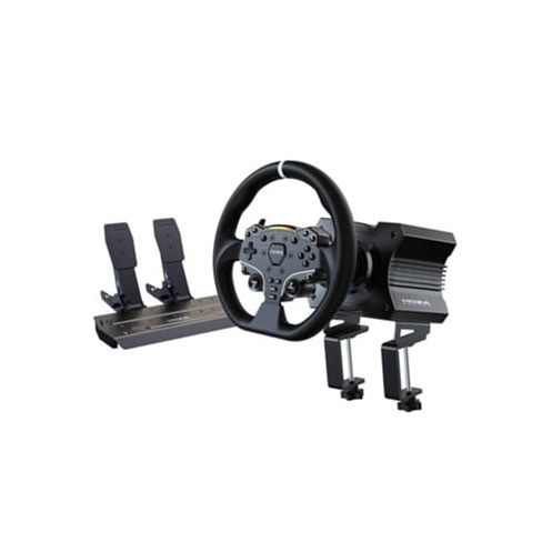 Conjunto MOZA Racing R5 (Base Volante R5 - Volante ES - Pedais SR-P - Suporte de