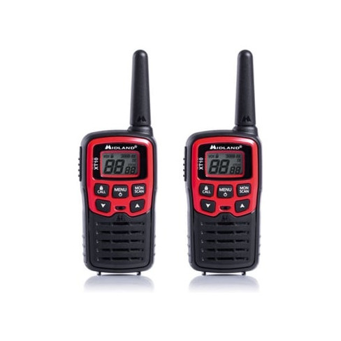 Walkie-talkie MIDLAND XT10 (16 Canais - 4 Km - Vermelho)