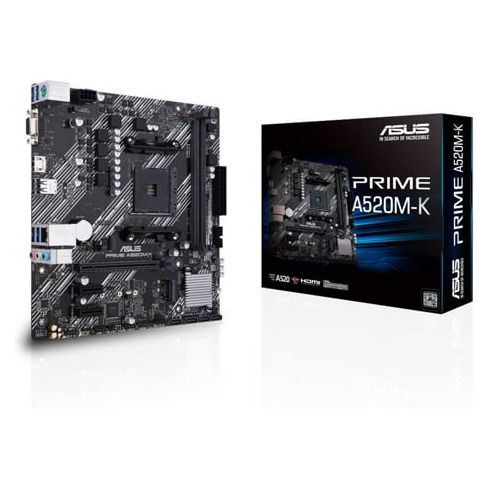 Motherboard ASUS PRIME A520M-K (Socket AM4 - AMD A520 - Micro ATX)