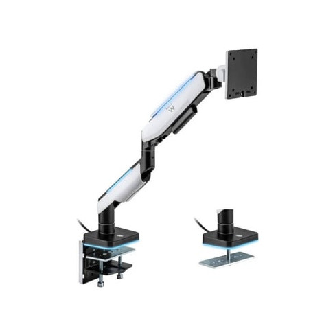 Suporte de Mesa EWENT com Luz RGB (Monitor até 49'' e 20 kg)