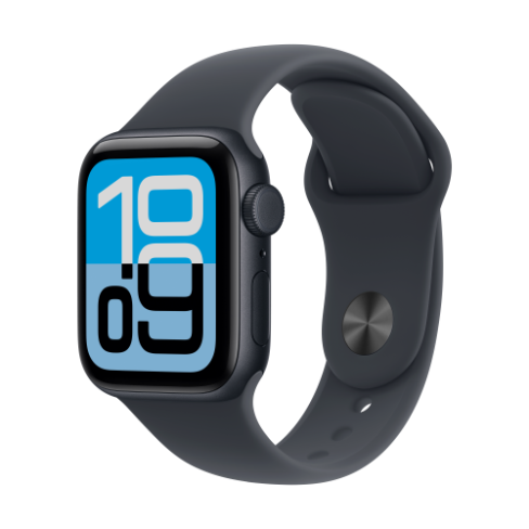 Apple Watch SE 3 GPS+Cellular meia-noite, desportiva meia-noite