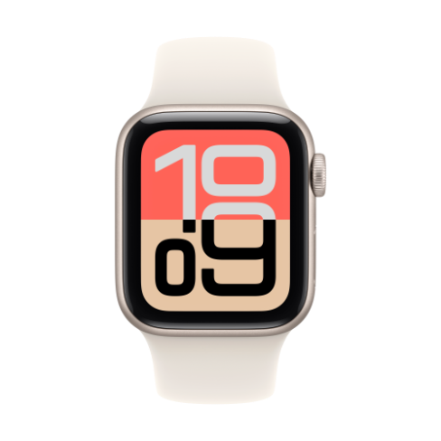 Apple Watch SE 3 GPS luz das estrelas 40 mm, desportiva luz das estrelas