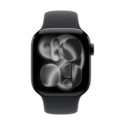 Apple Watch Series 11 GPS+Cellular preto brilhante + bracelete desportiva preta