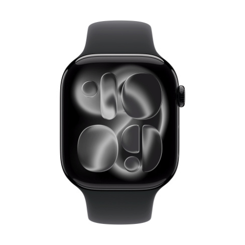 Apple Watch Series 11 GPS+Cellular preto brilhante + bracelete desportiva preta