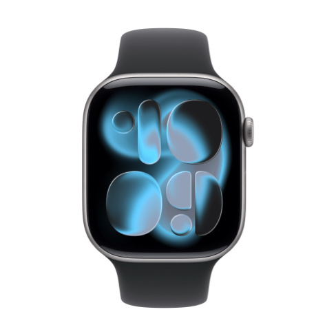 Apple Watch Series 11 GPS+Cellular cinzento sideral + Bracelete desportiva preta