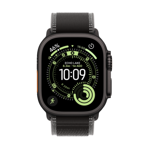 Apple Watch Ultra 3 GPS+Cellular titânio preto 49mm+Loop Trail preto/carvão