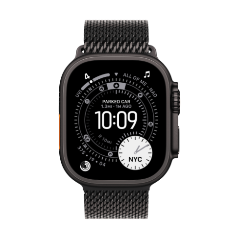 Apple Watch Ultra 3 GPS+Cellular titânio preto 49mm+Loop milanesa titânio M