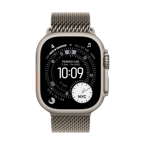 Apple Watch Ultra 3 GPS+Cellular titânio natural 49mm+Loop milanesa titânio M