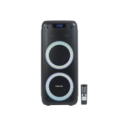 Coluna High Power Portátil FONESTAR Party-Duo (100 W - Preto)