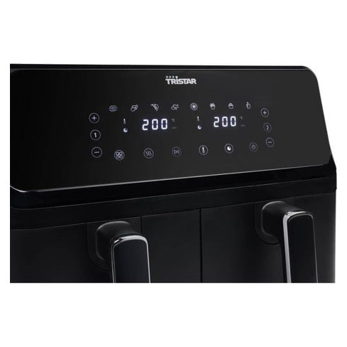 Fritadeira sem Óleo TRISTAR FR-9026 Dupla 2x4 L (8 L - Preto)