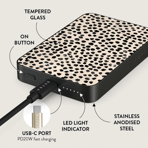 Burga - MagSafe Powerbank  5000 mAh (almond latte/gunmetal)