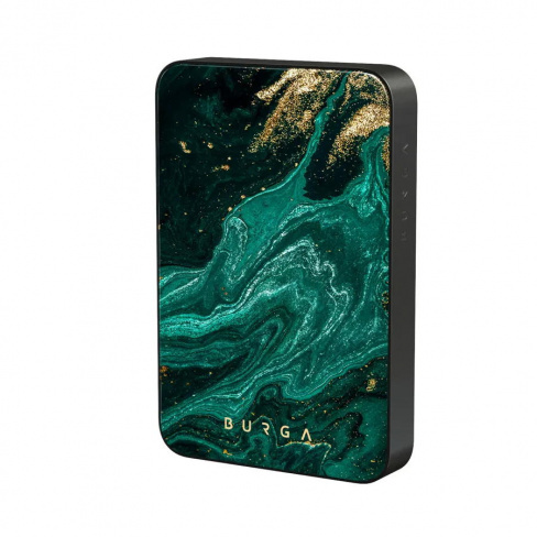 Burga - MagSafe Powerbank  5000 mAh (emerald/gunmetal)