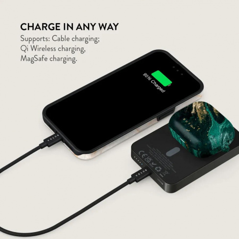Burga - MagSafe Powerbank  5000 mAh (emerald/gunmetal)
