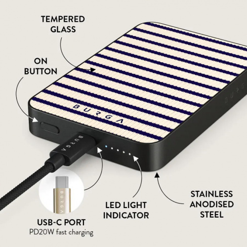 Burga - MagSafe Powerbank  5000 mAh (old money/gunmetal)