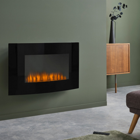 Salamandra elétrica de parede EQUATION FONT5 2000W PRETO