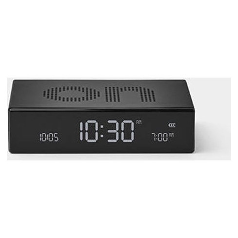 Rel&oacute;gio Despertador LEXON Flip Premium (Digital - Preto)