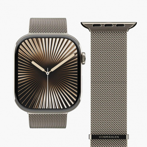 Vonmaehlen - Milanese Loop 2 Apple Watch 44-49mm (d. sand)