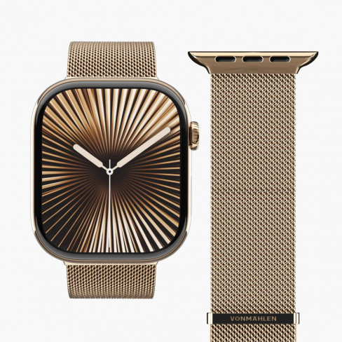 Vonmaehlen - Milanese Loop 2 Apple Watch 44-49mm (sun. gold)