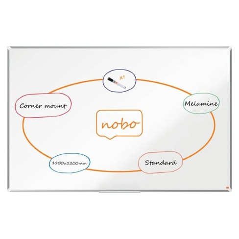 Quadro Branco NOBO (180 x 120 cm - Magnético: Não)