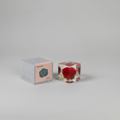 Momento - Pisa pap&eacute;is FlowerCube (rosa)