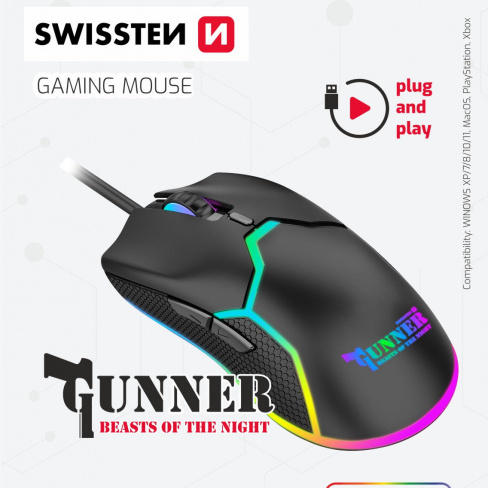 Swissten - Rato USB Gaming Gunner