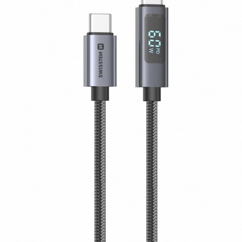 Swissten - Cabo LCD USB-C - USB-C 1.5m