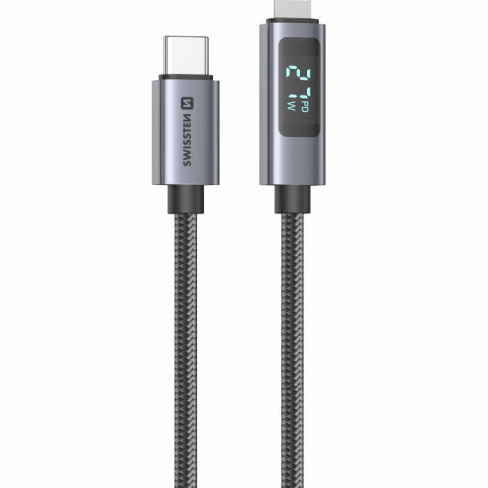 Swissten - Cabo LCD USB-C - Lightning 1.5m