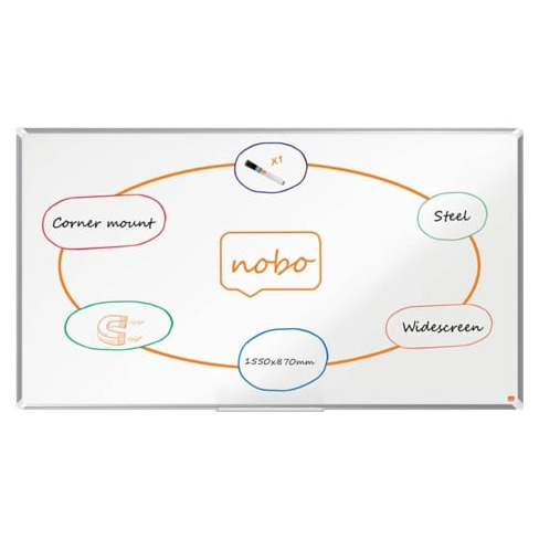 Quadro Branco NOBO (155 x 87 cm - Magnético: Sim)