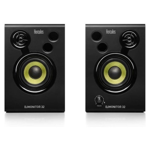 Colunas Monitor HERCULES DJSpeaker 32 Party (Preto - 2 x 15 W)