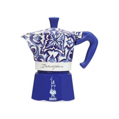 CAFETEIRA MOKA BIALETTI D&G 3CAF&Eacute;S AZUL