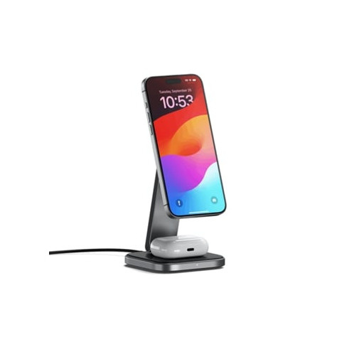 Carregador SATECHI Qi2 2 Em 1 Dobrável