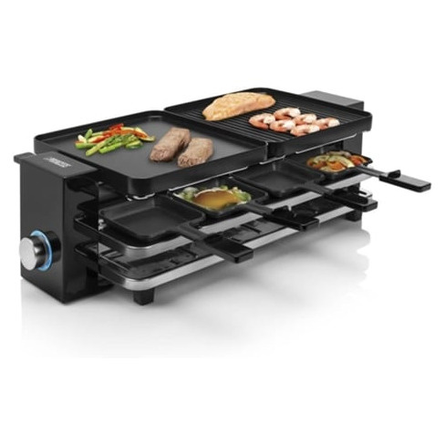 Princess Grelhador raclette Piano 8 1200 W preto