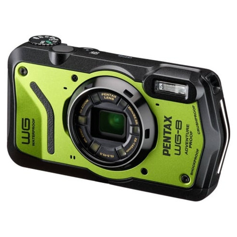 Máquina Fotográfica Compacta Aquática PENTAX WG-8 (Verde - 20 MP - ISO: 125 a