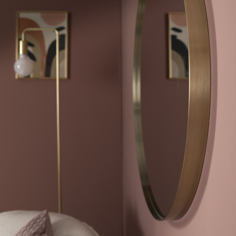 Espelho Inspire glam d60cm dourado