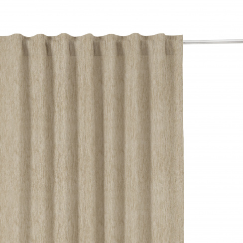 Cortinado fita e/ou presilha blackout Auriane 300x280cm bege Inspire