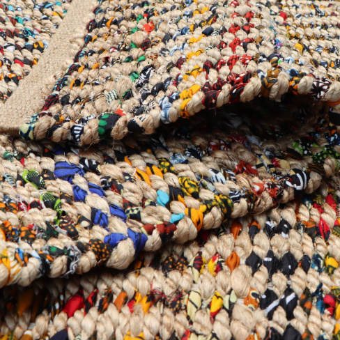 Tapete de juta Baki 160X230cm multicores Inspire