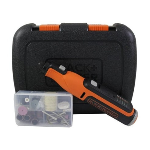 BLACK+DECKER Multiferramenta Rotativa Bcrt8Ik-Xj com 53 Acessórios