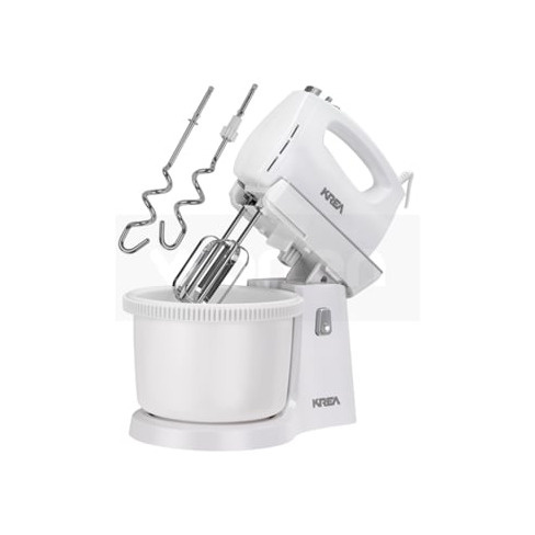 Batedeira com Taça KREA HM130 (500 W - Taça 3 L - Branco e Inox)