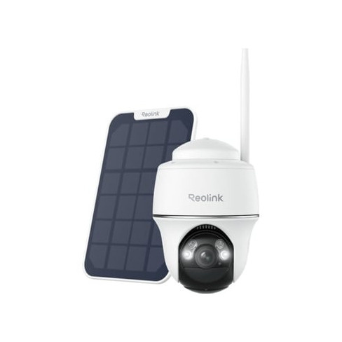 C&acirc;mera de Vigil&acirc;ncia Externa Reolink B430 (Painel Solar - Branco)