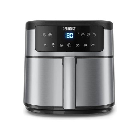 Fritadeira sem Óleo PRINCESS PRINCES 01.182463.01.001 AirFryer (6 L - Preto/Ino