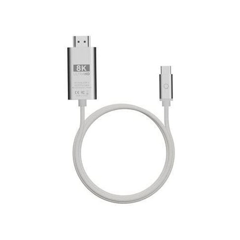 Cabo Usb-C/HDMI Pro LINQ LQCCH200 (8K/60Hz - 2 Metros - Cinzento)