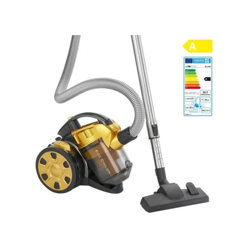 ASPIRADOR S/ SACO CLATRONIC BS 1308 Amarelo, 700W, filtro HEPA, escova de chão